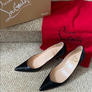Christian Louboutin kitten heel pointed pump